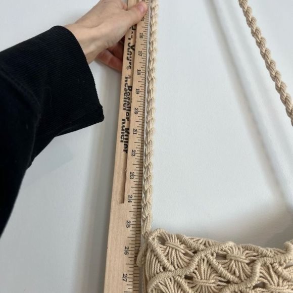 American Eagle Outfitters BOHO Fringed Tapestry Woven Crossbody Bag Purse - Picture 8 of 11